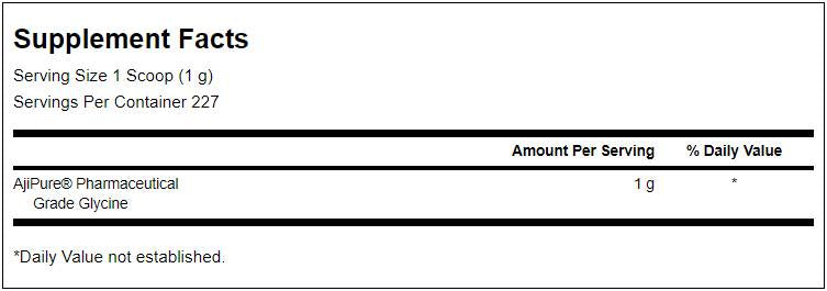 Ajipure glycínový prášok - 227 gramov