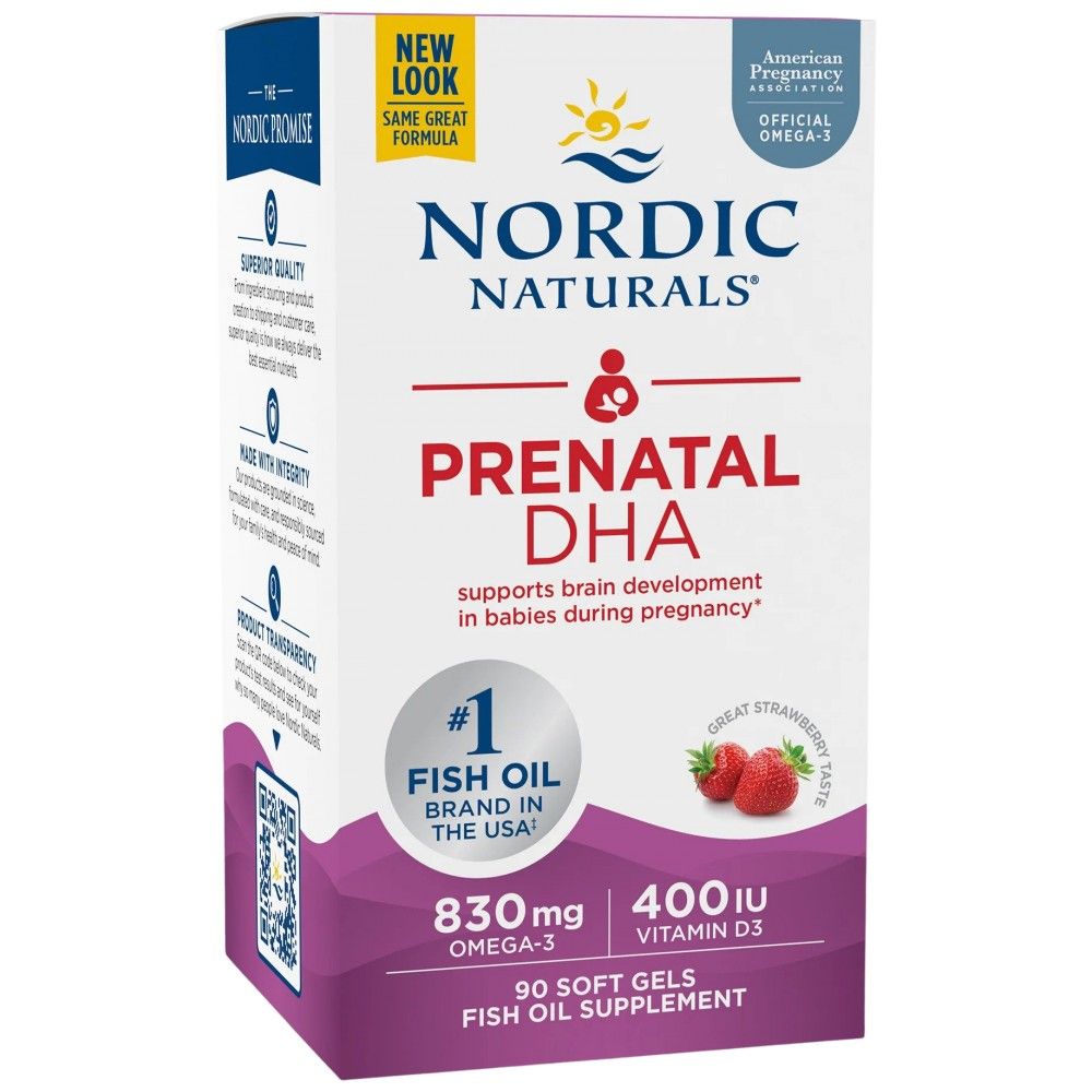 Prenatal DHA 830 mg | So 400 IU D3 - 90 žuvateľnými gélovými kapsulami
