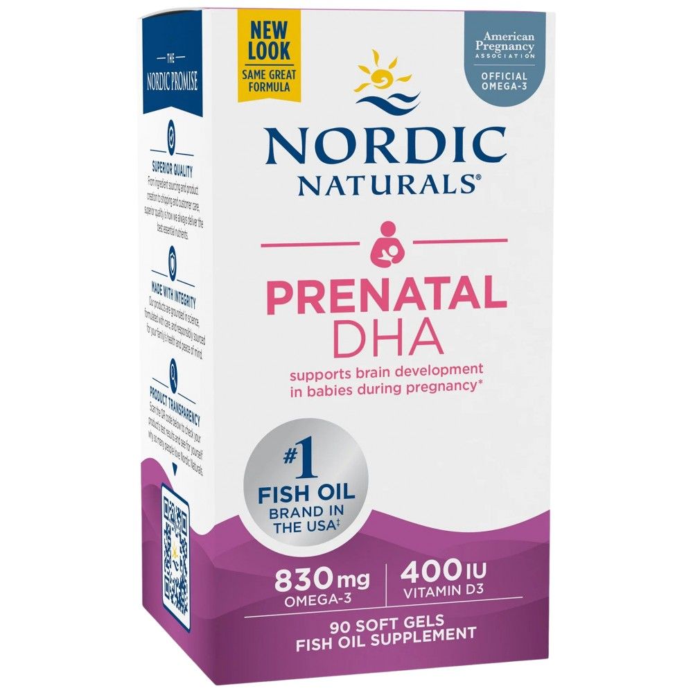 Prenatal DHA 830 mg | So 400 gélové kapsuly IU D3 - 90