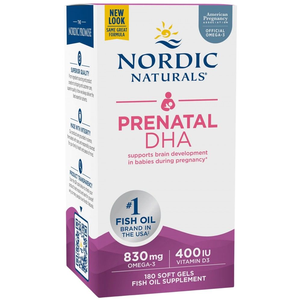 Prenatal DHA 830 mg | So 400 IU D3 - 180 gélové kapsuly