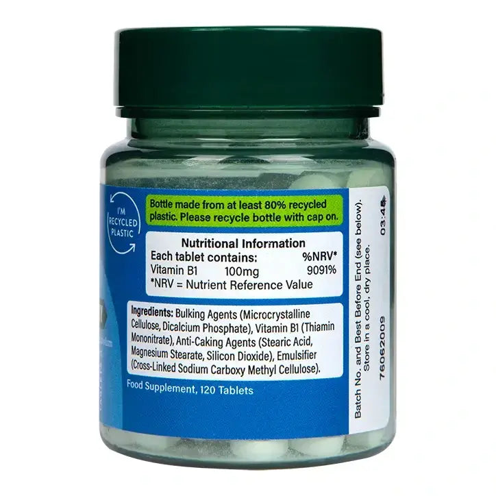 Vitamín B1 (vitamín B1) 100 mg 120 tabliet Holland & Barrett