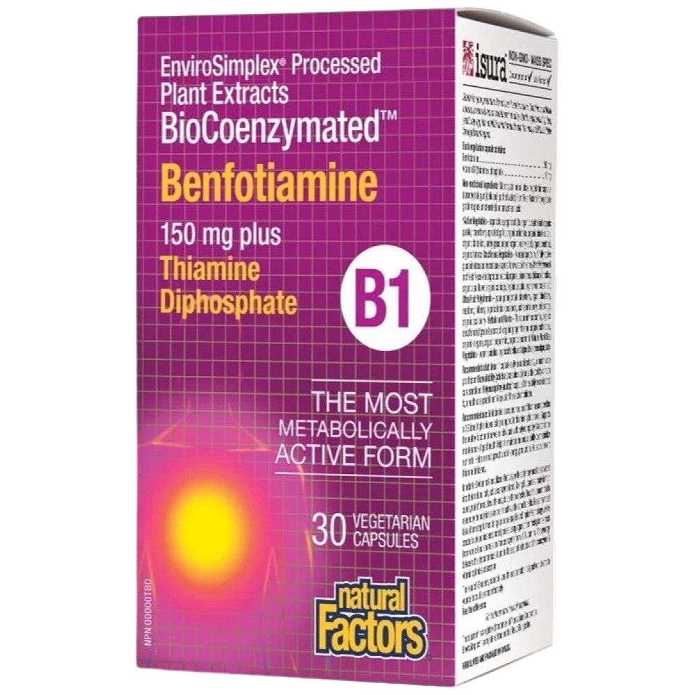 Benfotiamine 150 mg | BiocoenZymated ™ - 30 kapsúl