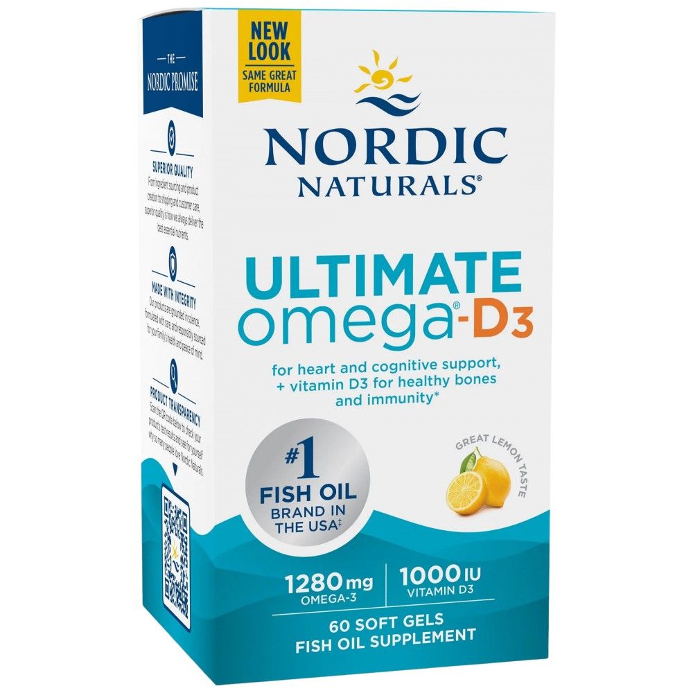 Ultimate Omega -D3 1280 mg - 60 gélových kapsúl