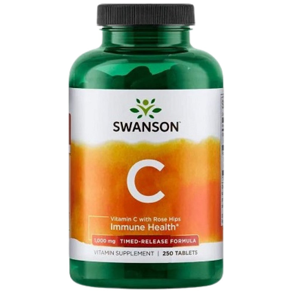 Vitamín C 1000 mg načasovaného uvoľnenia | S ružovými bokmi 250 fliaš