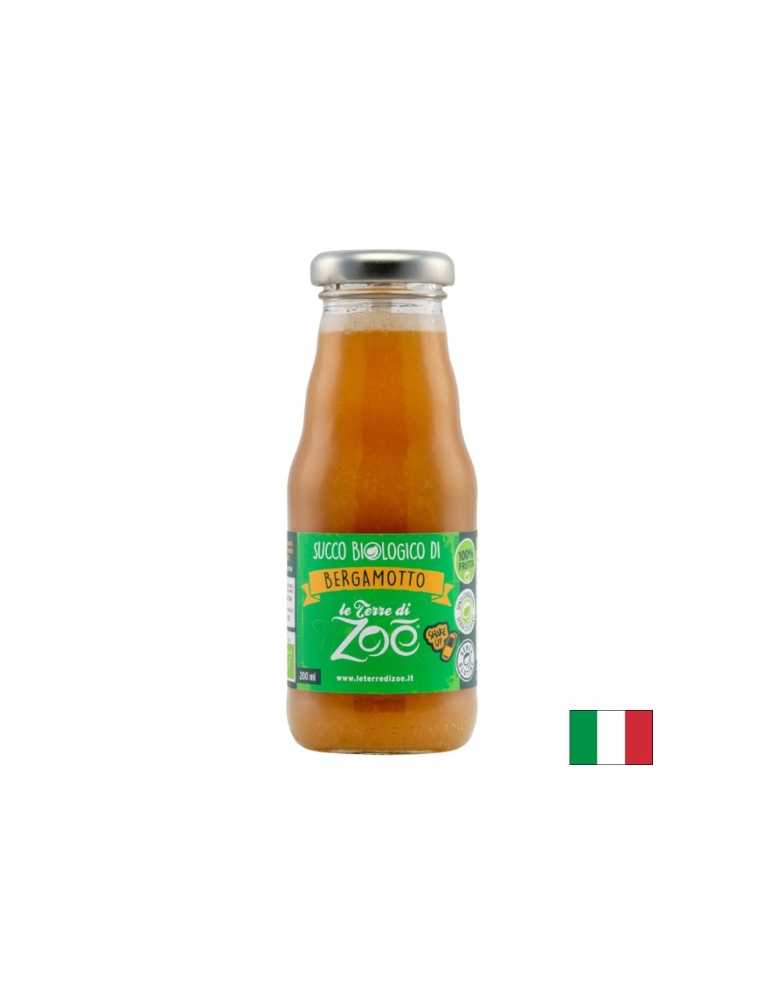 100% organická bergamot šťava, 200 ml
