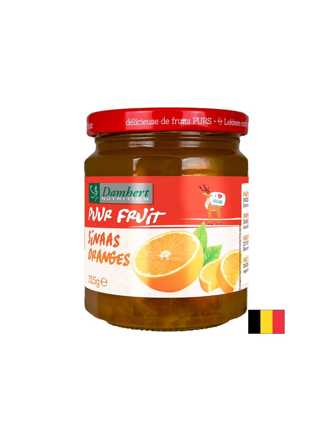 100% oranžový džem (bez cukru), 315 g