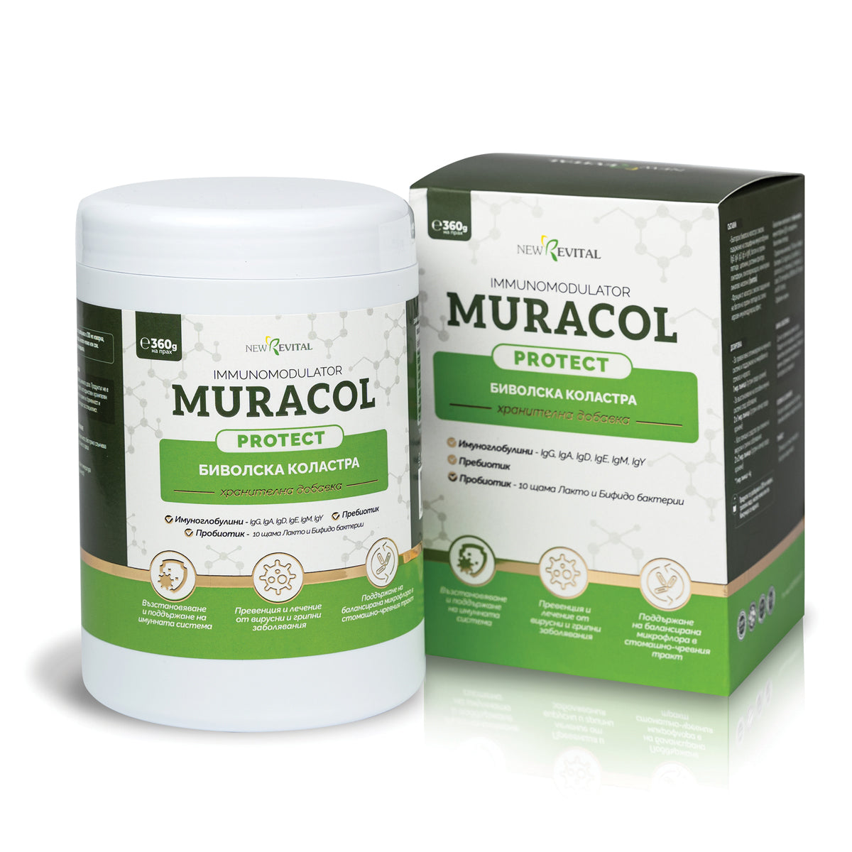 100% lipozomálne byvolie kolostrum 360 g <tc>Muracol</tc> Chrániť | HALAL