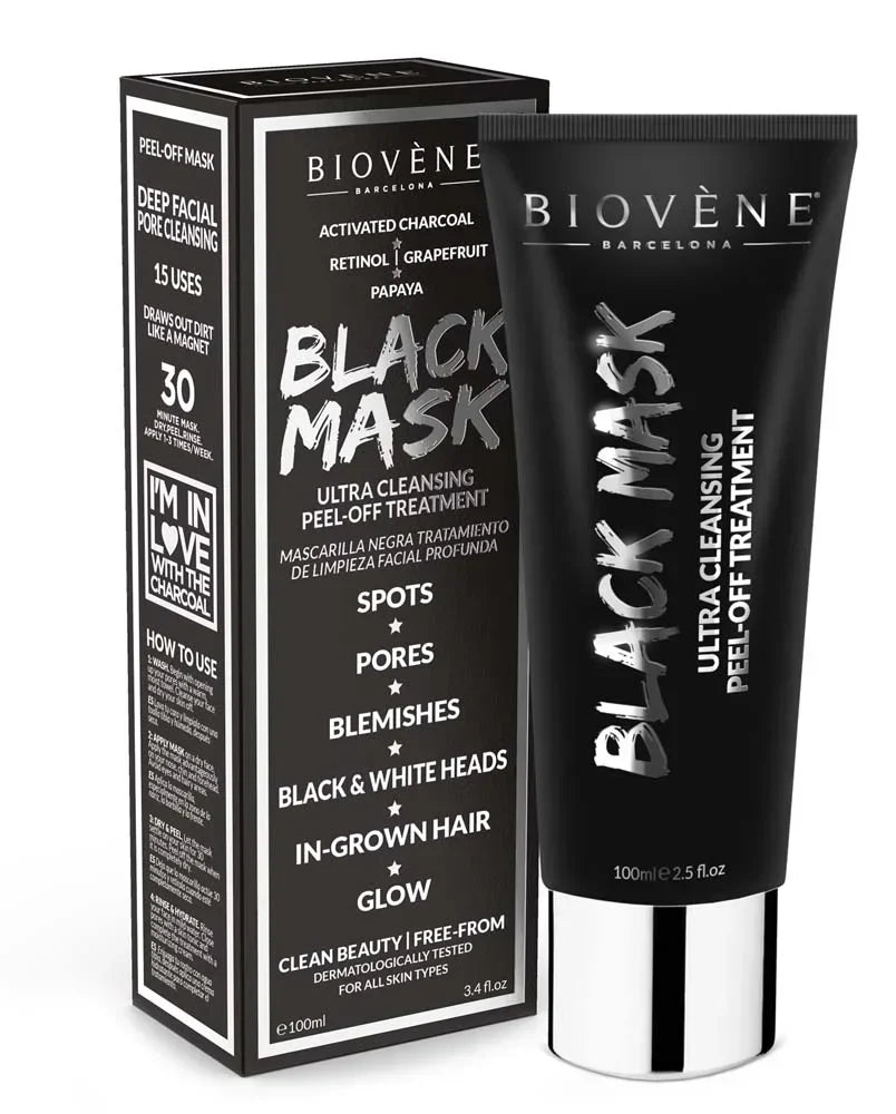 Hlbokú čistiacu čiernu masku s aktivovaným uhlím - 100 ml
