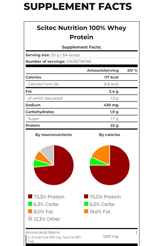 100% srvátkový proteín / 1,00 kg