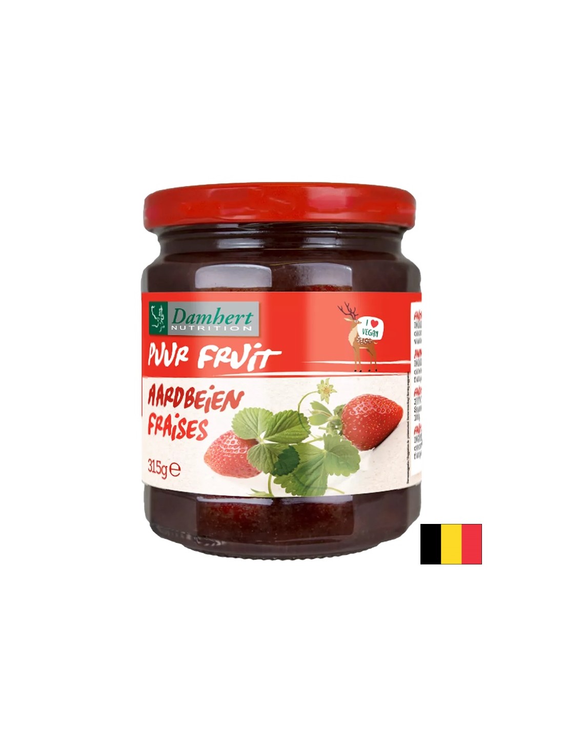 100% jahodový džem (bez cukru), 315 g