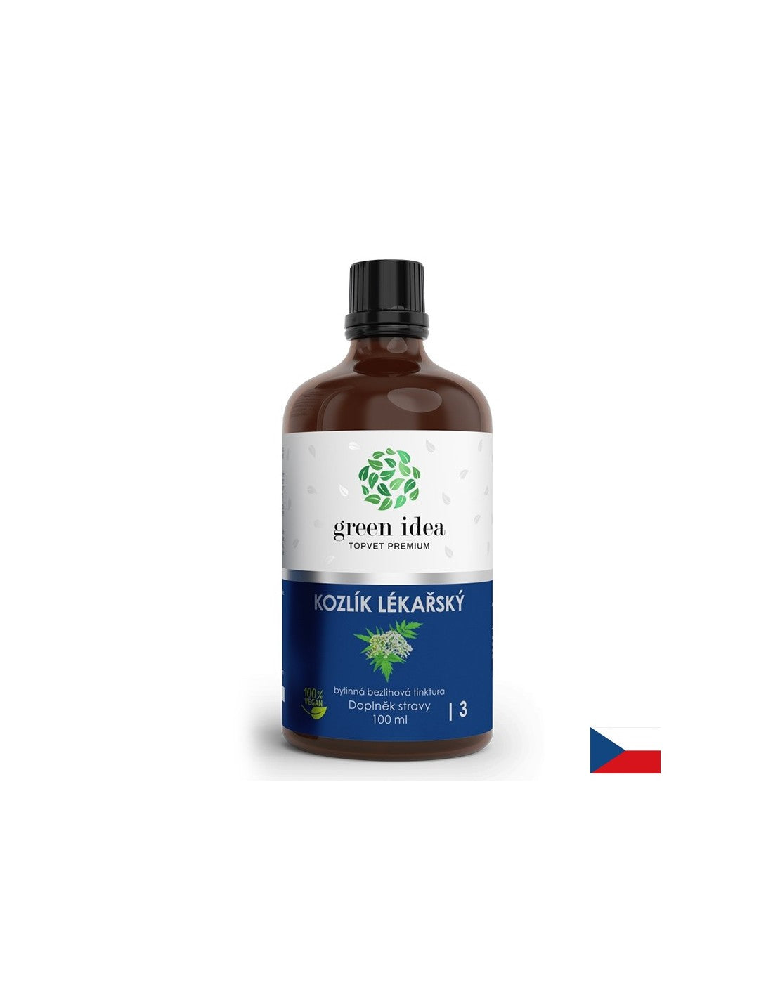 Stres a dobrá nálada - Valerian (koreň), 100 ml tinktúry (bez alkoholu)