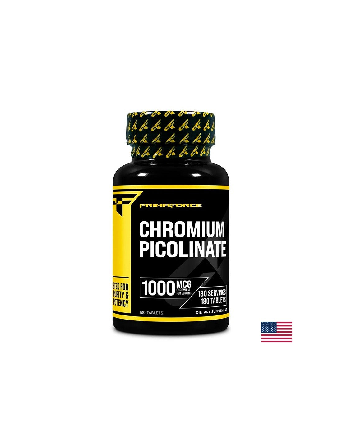 Kontrola cukru v krvi - chróm (pikolinát), 1000 µg x 180 tablety