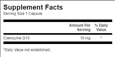 CoQ10 10 mg - 100 capsules - Nutra Best Europe