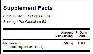 100% Pure Magnesium Citrate Powder - 227 грама - Feel You