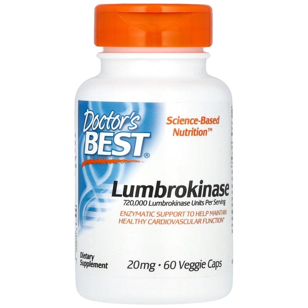 Najlepšia lumbrokináza 20 mg - 60 kapsúl