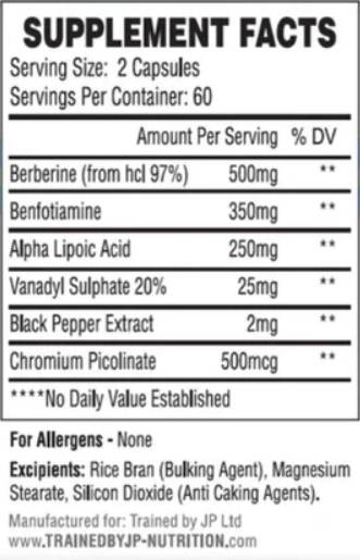 In-Sure | s berberine a benfotiamín - 120 kapsúl