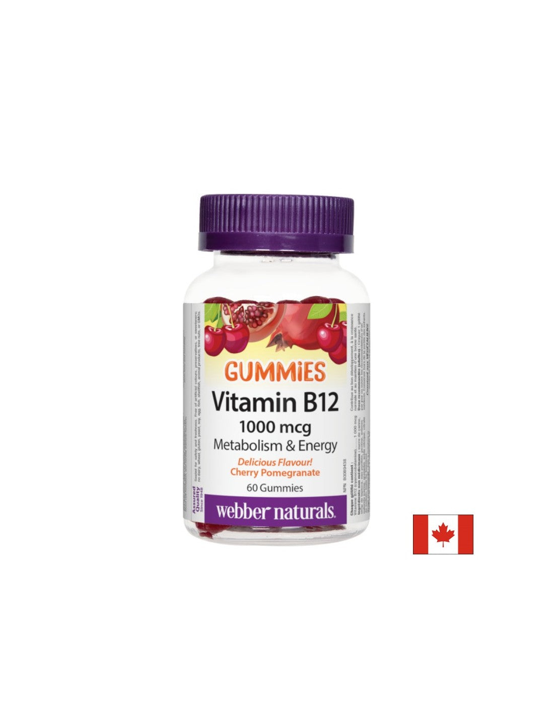 Pre anémiu a na podporu nervového systému - vitamín B12 1000 µg, 60 želé tablety
