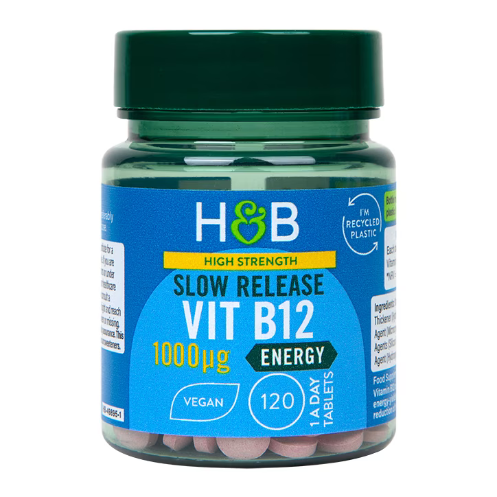 Vitamín B12 (vitamín B12) 1000UG 120 tablety s oneskoreným uvoľňovaním Holland & Barrett