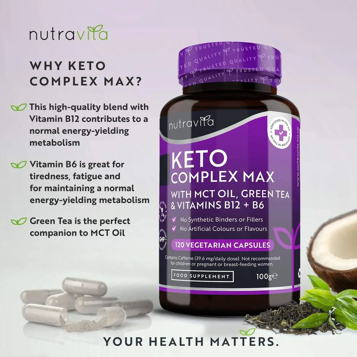 Keto Complex Max /120 kapsúl, 60 dávok/ <tc>Nutravita</tc>