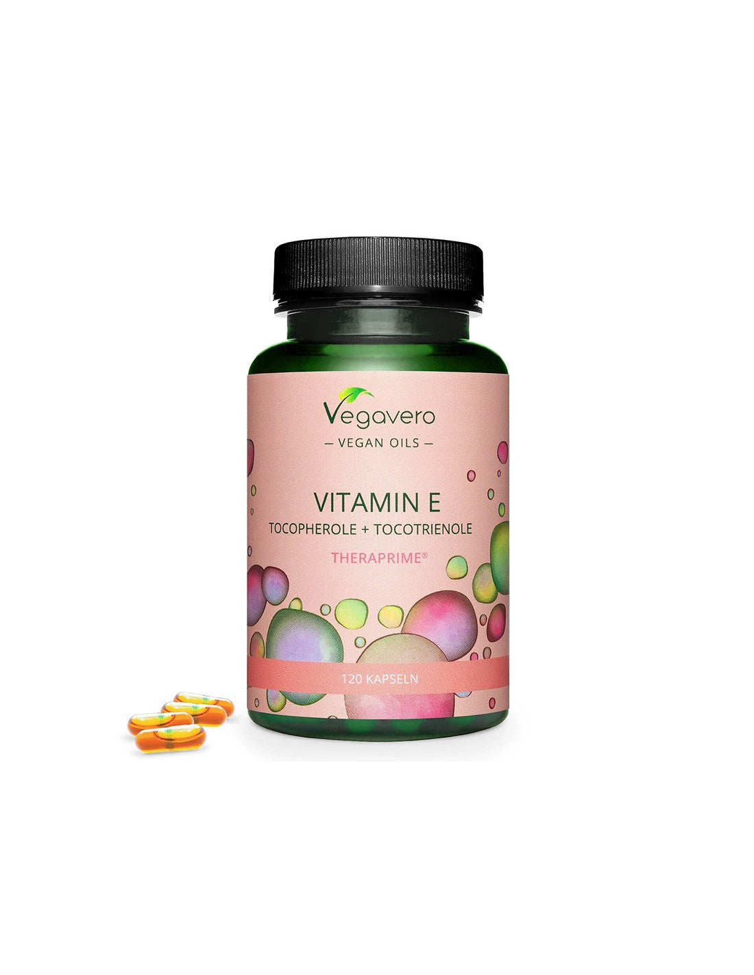 Vitamín E (zmiešané tokoferoly + tokotrienoly) - antioxidant, 120 kapsúl