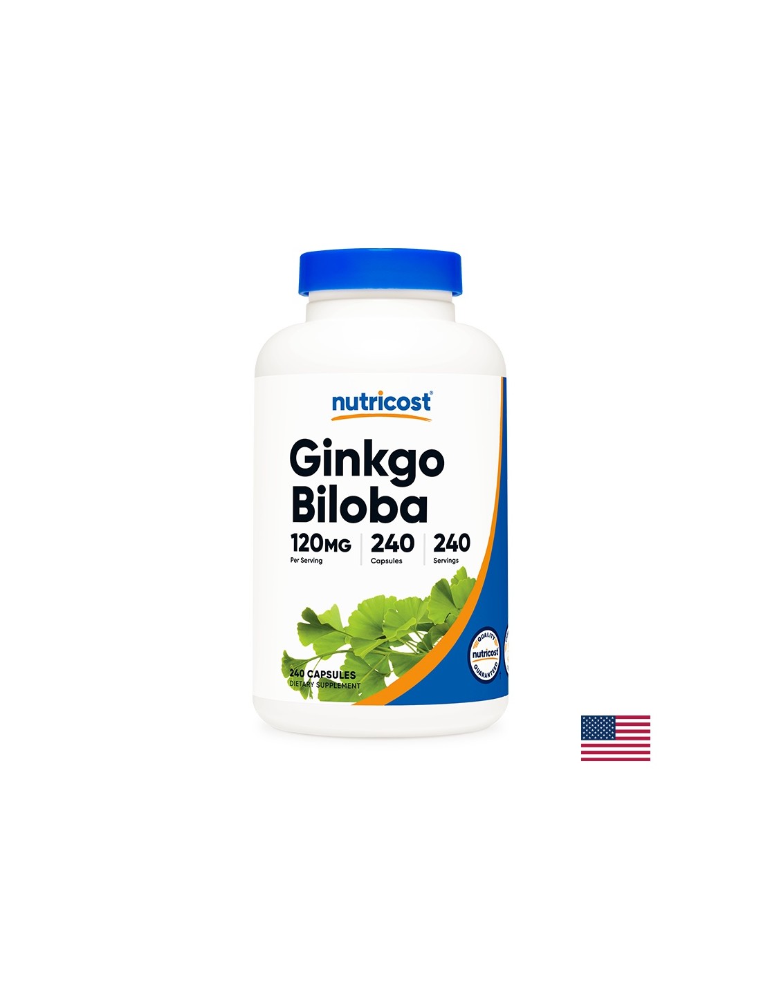 Pamäť - Ginkgo Biloba, 120 mg/ 240 kapsúl <tc>Nutricost</tc>