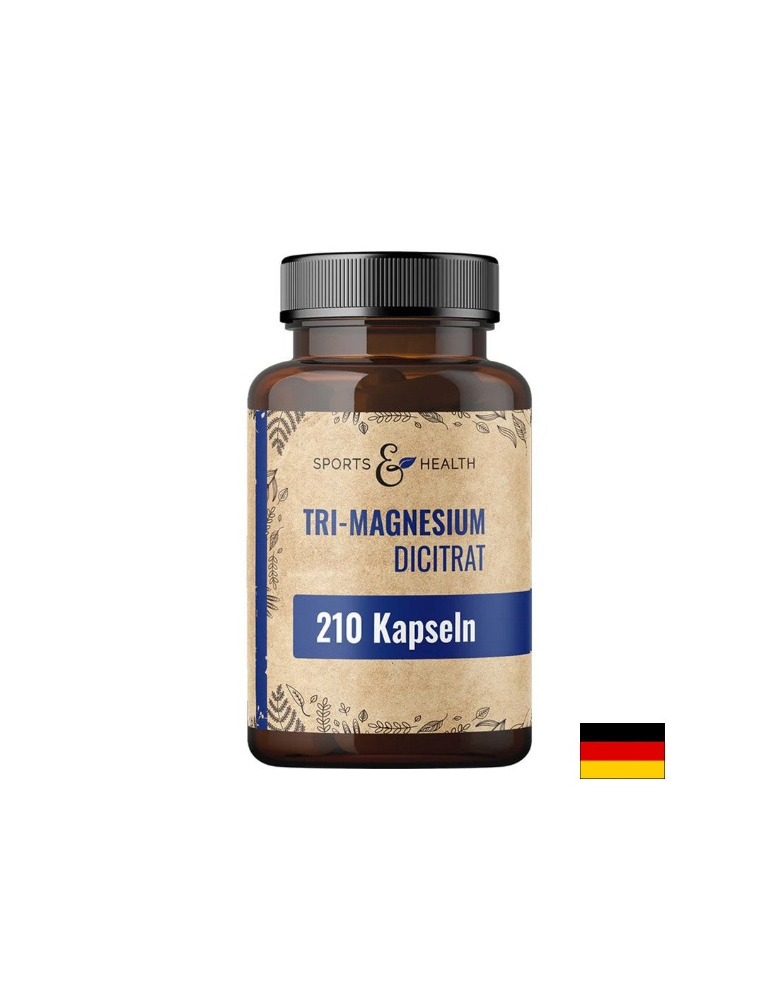 Funkcia svalov, srdce a neurologické zdravie-horčík (Dicitrate Tri-Magnesium), kapsuly 120 mg x 210