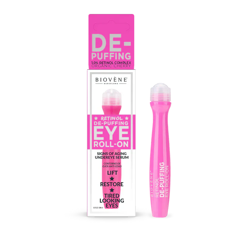 Retinolový očný valček s čerešňou na zníženie opuchu 15 ml