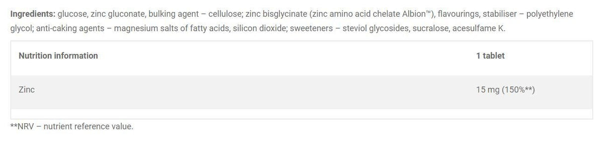 Zinok 15 mg / ZINXAVir Immuno 30 žuvacích tabliet <tc>Olimp</tc>