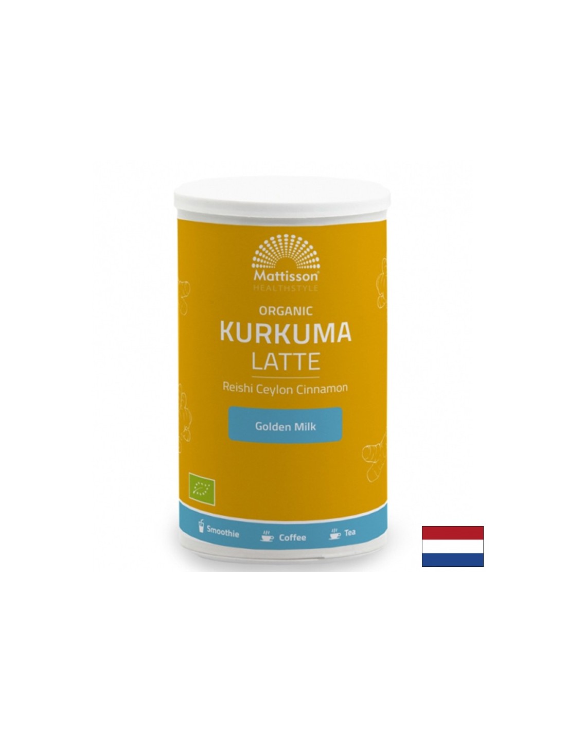 Latte kurkuma s reishi a Cejlónovými škoricami Bio, 160 g