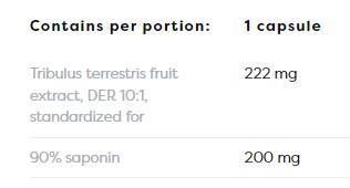Tribulus Terrestris 90% | 200 mg saponíny - 90 kapsúl