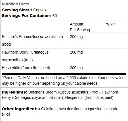 Bylinné obežné starostlivosť 60 kapsúl