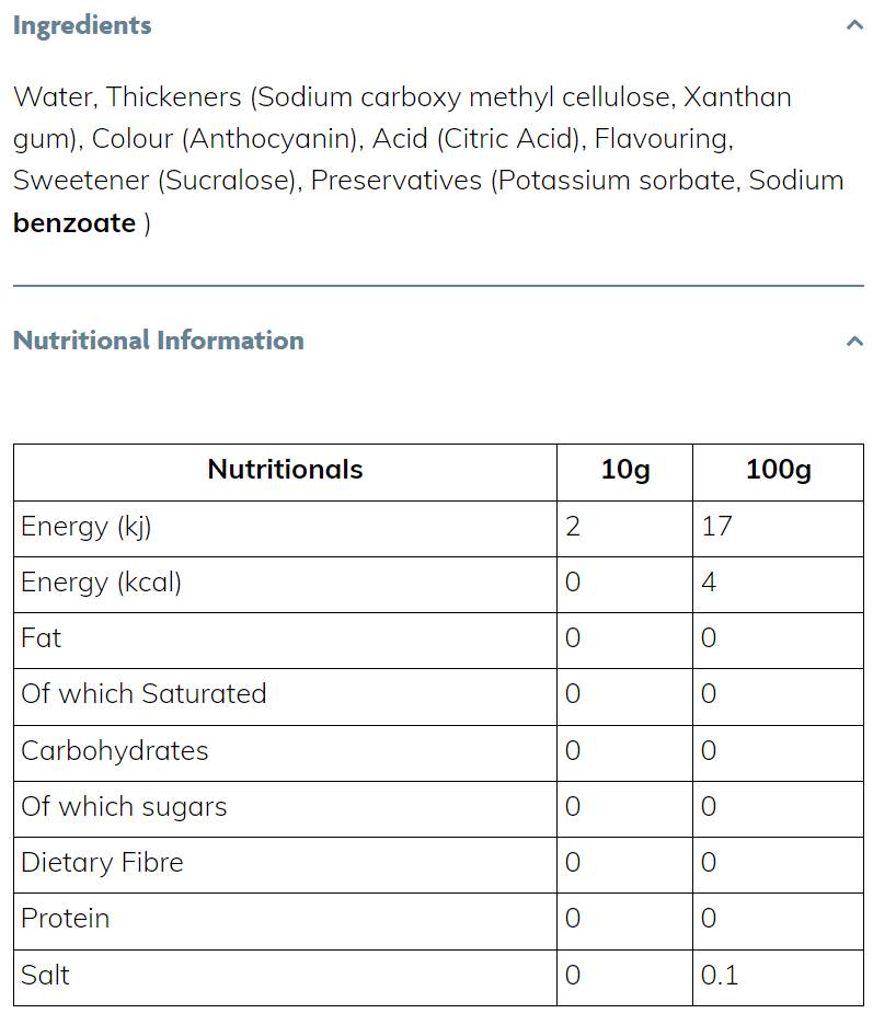Chudý sirup Čučoriedka - 425 ml
