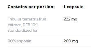 Tribulus Terrestris 90% | 200 mg saponíny - 180 kapsúl