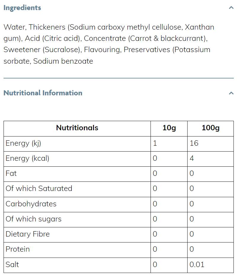 Chudý sirup Strawberry želé - 425 ml