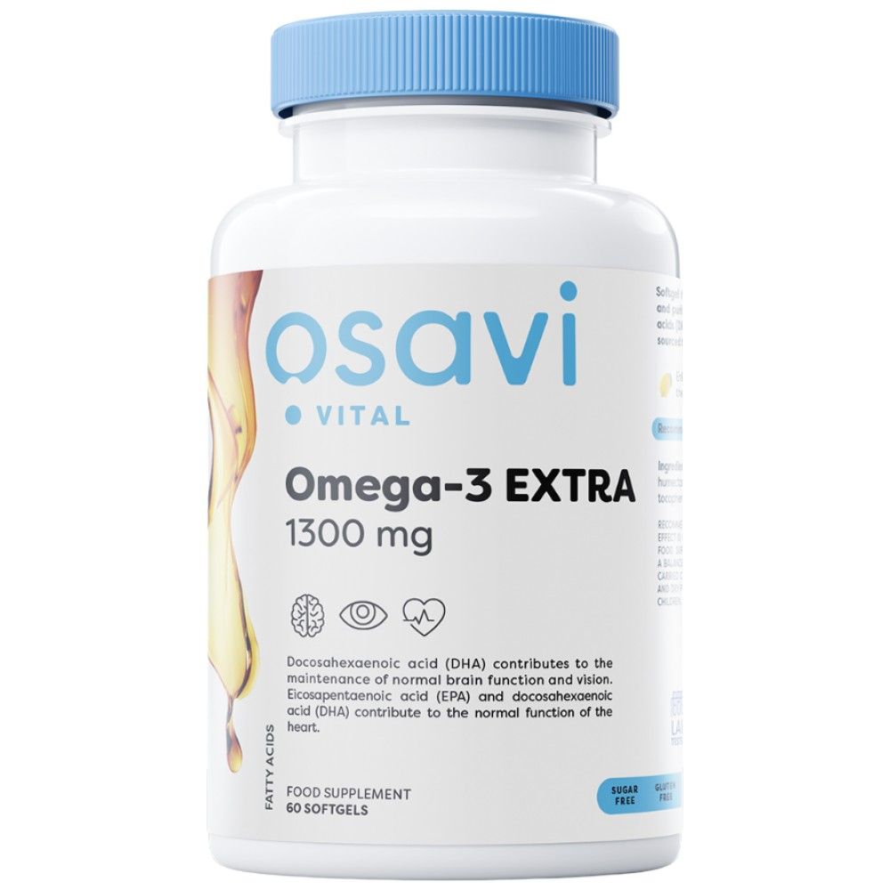 Omega -3 navyše 1300 mg - 60 softgels