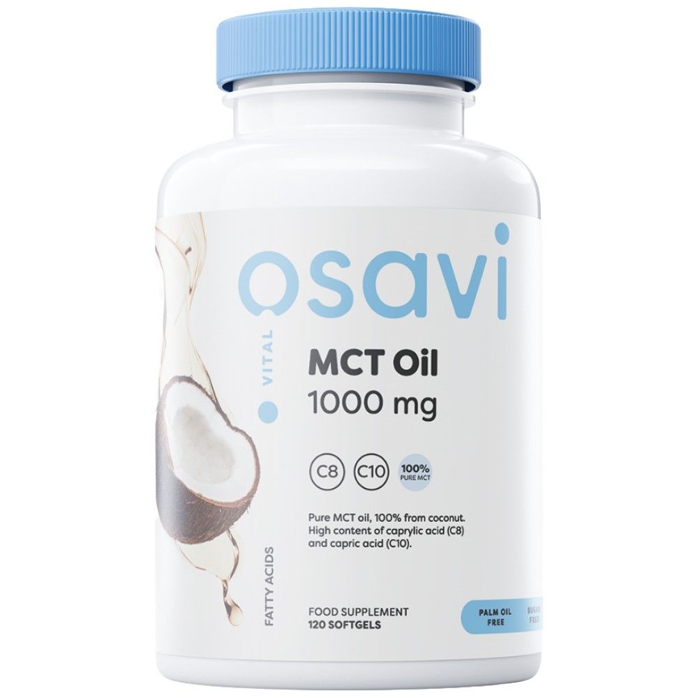 Olej MCT 1000 mg | C8 + C10 - 180 Softgels