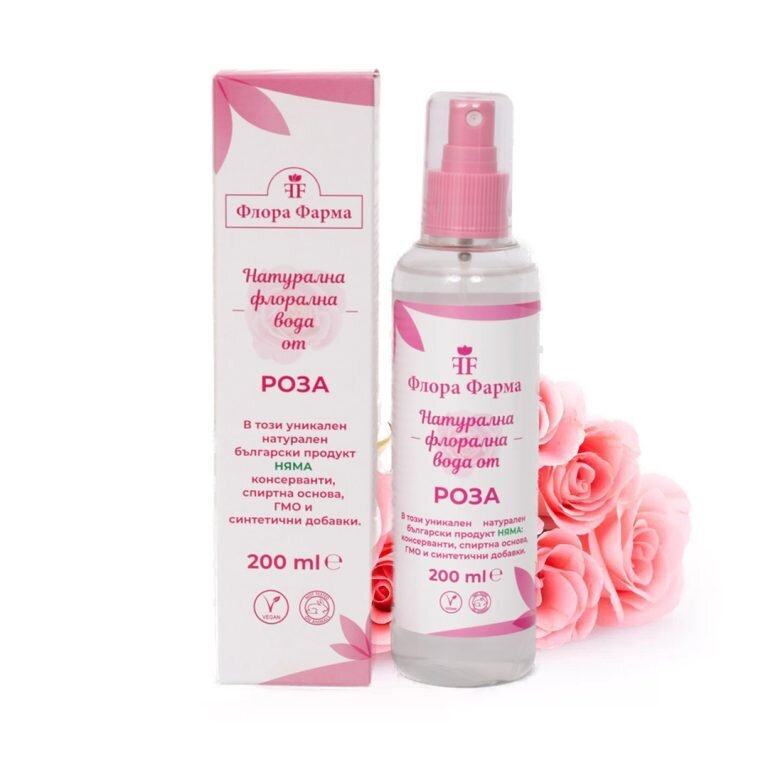 Prírodná kvetinová ružová voda - 200 ml flór Pharma