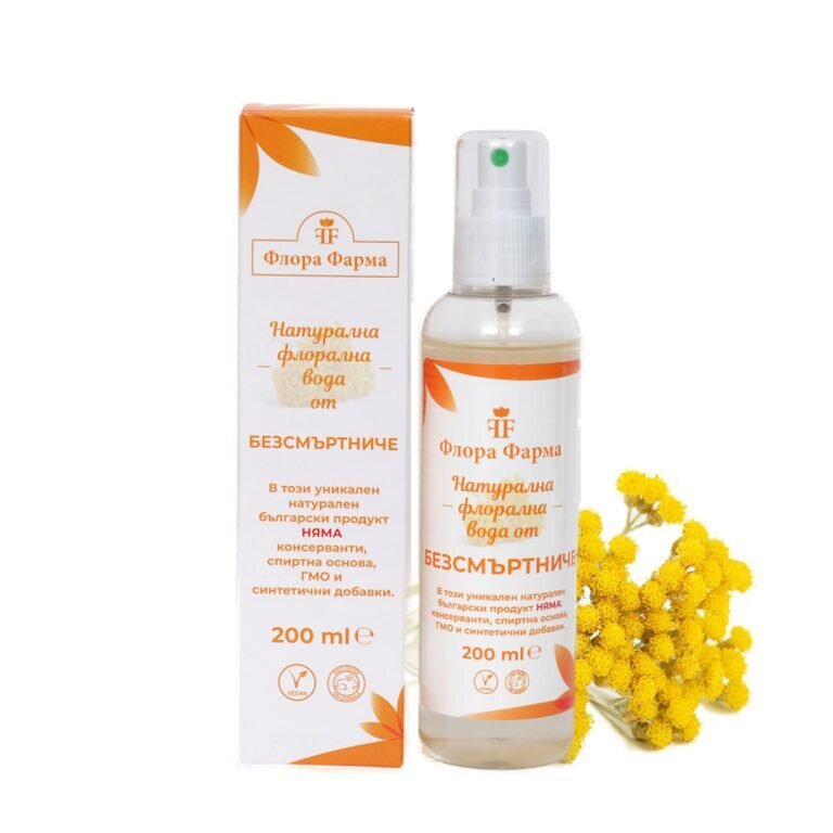Prírodná kvetinová voda z Immortelle - 200 ml flóra Pharma