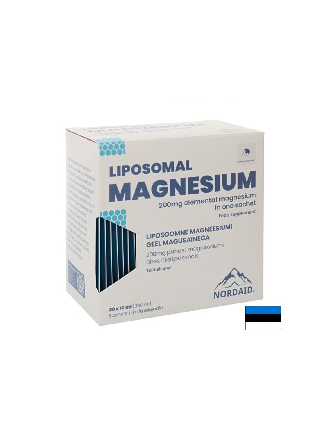 Svalový a nervový systém - Lipozomálny magnézium (citrát, malát), 200 mg perorálny roztok s mangovou príchuťou / 30 vrecúšok x 10 ml <tc>Nordaid</tc>