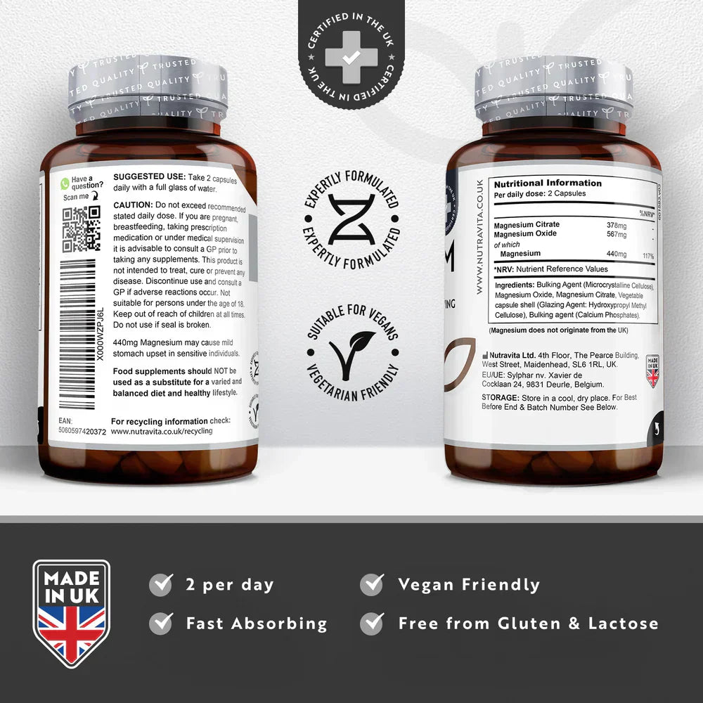 Horčík 220 mg (dvojzložkový) - 180 kapsúl