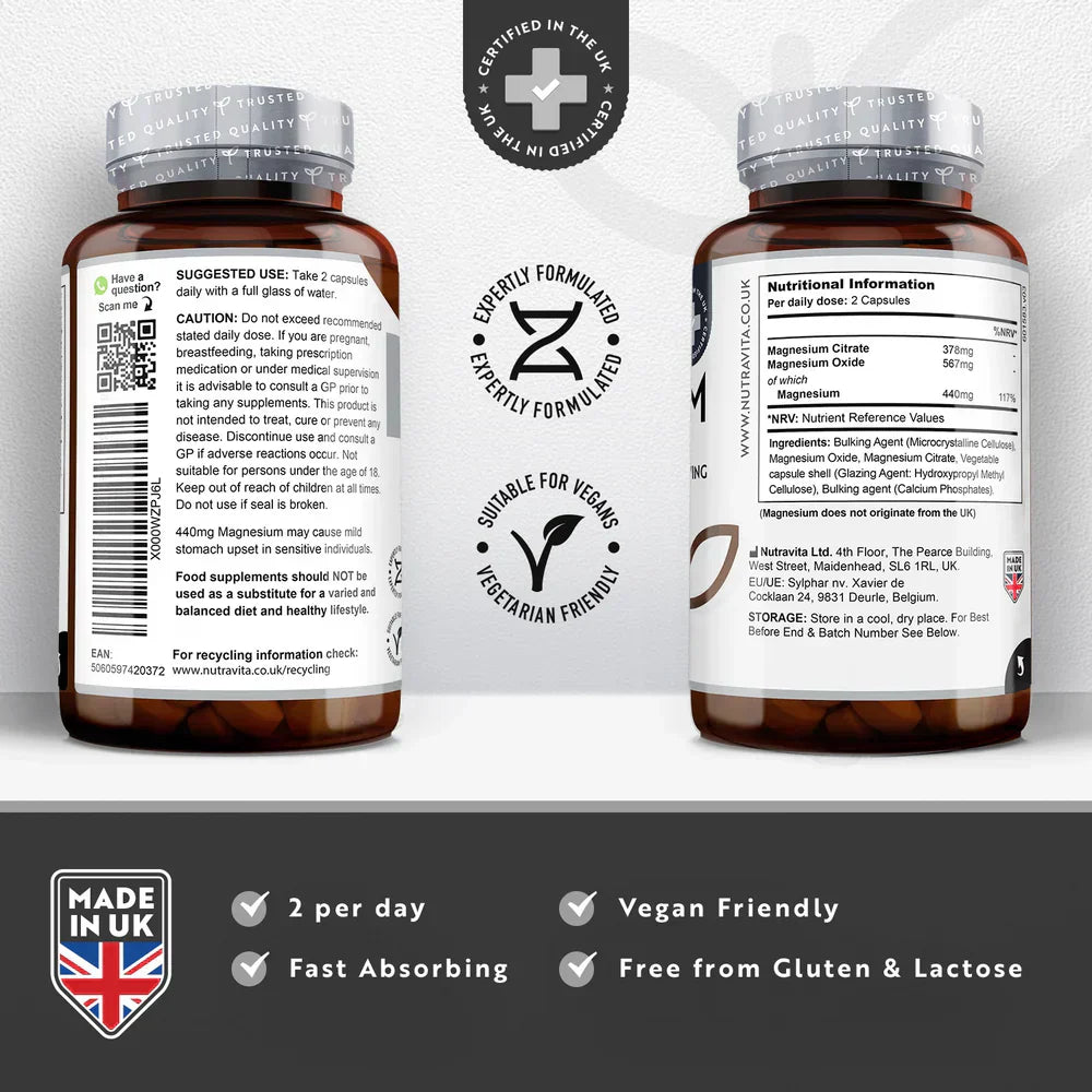 Horčík 220 mg (dvojzložkový) - 180 kapsúl