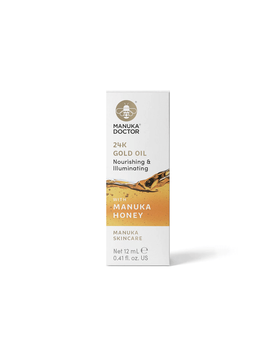24k zlatý olej s Manuka Honey - tvárová olej s 24k zlatom a medom Manuka, 12 ml