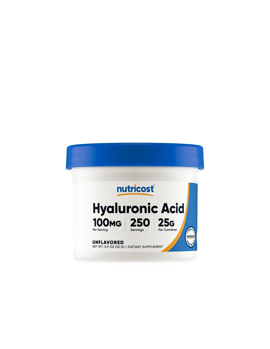 Vlasy a pokožka - Kyselina hyalurónová, 25 g <tc>Nutricost</tc> prášok