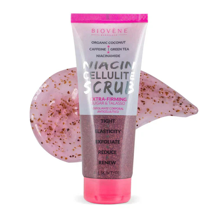 Niacínovo anti-celulitovaný peeling s kokosom na fixovanie a vyhladenie pokožky 250 ml