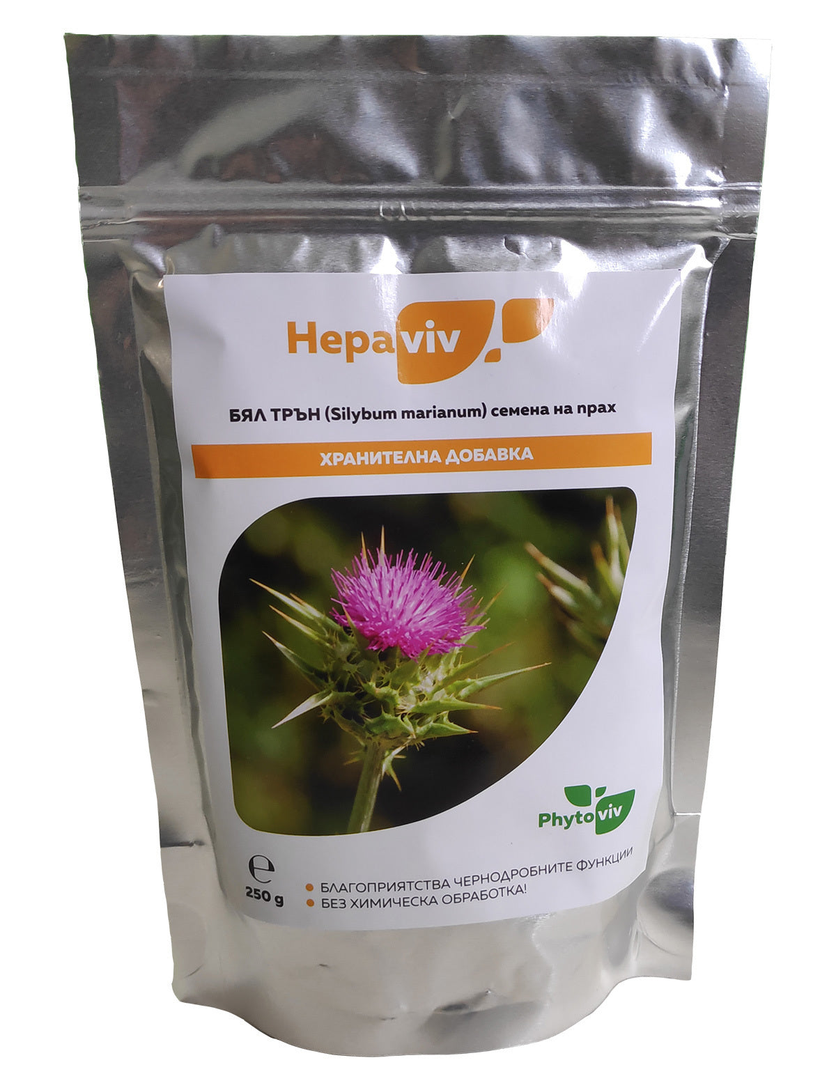 Pre zdravé čierne pľúca / prášok z bodliaka bieleho 250 g (silymarín) - <tc>Hepaviv</tc>