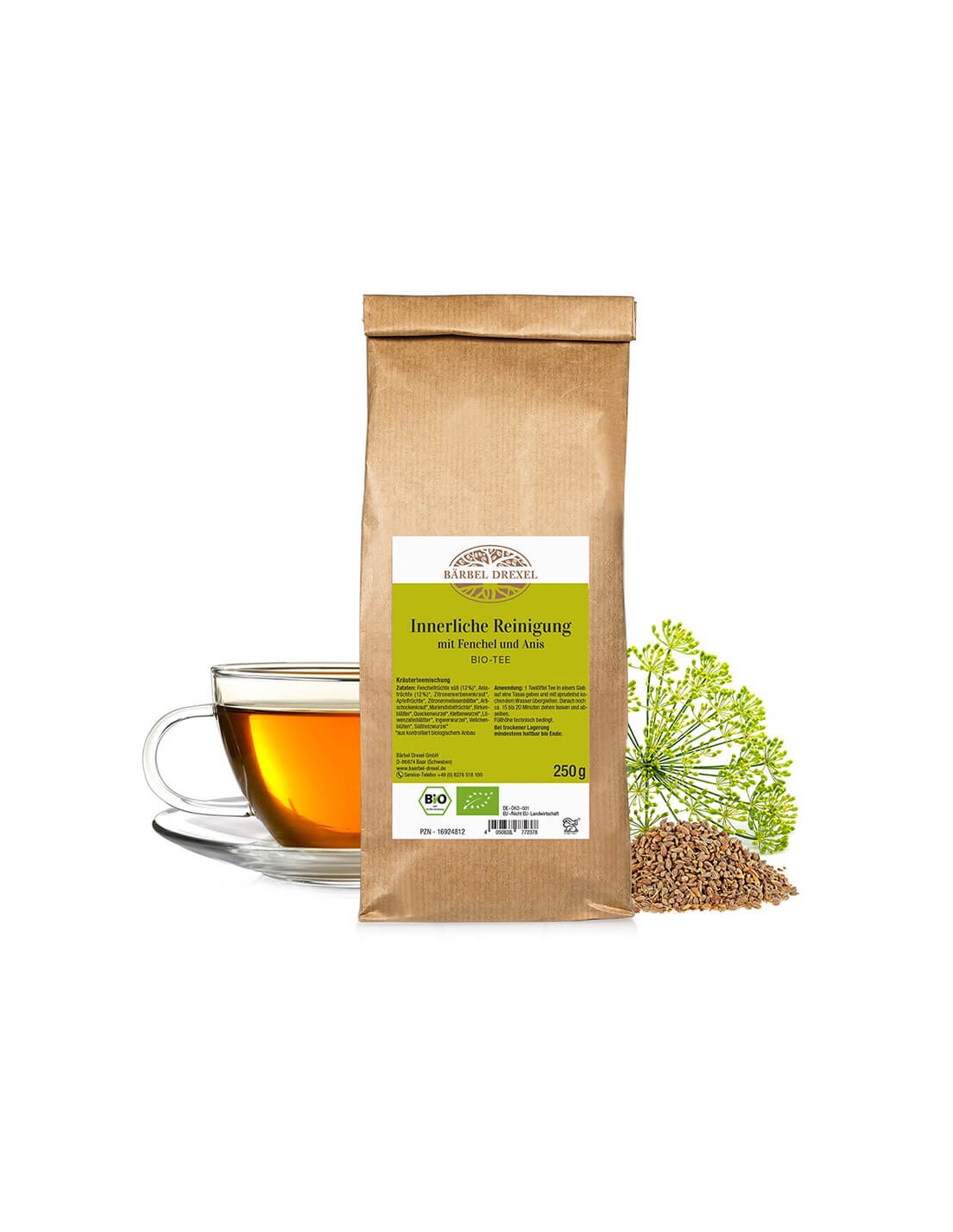 Organický čaj na detoxikáciu - kytica bylín na čistenie tela, 250 g