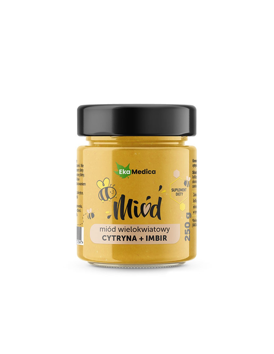 Viacfarebný med s citrónom, zázvorom a prírodným vitamínom C, 250 g Ekamedica