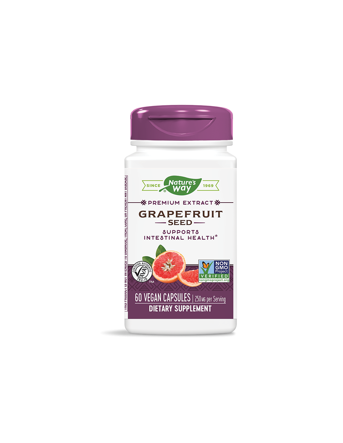 Grapefruit - prémiový extrakt - imunitná podpora a pohodlie žalúdka, 250 mg, 60 kapsúl