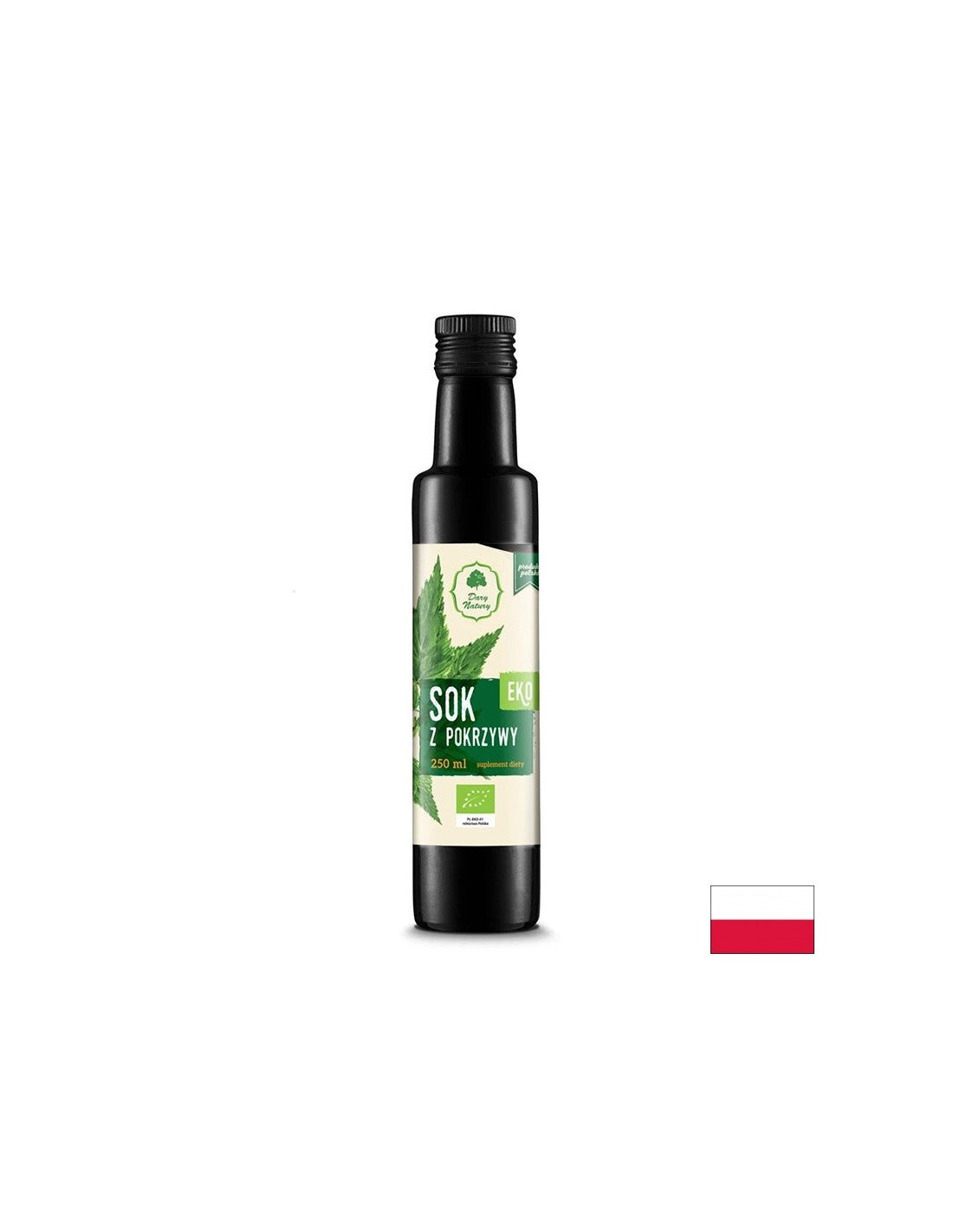 Organická žihľavka na pridávanie nápojov a jedál - s diuretickým a anti -anemickým účinkom, 250 ml, 33 dávok
