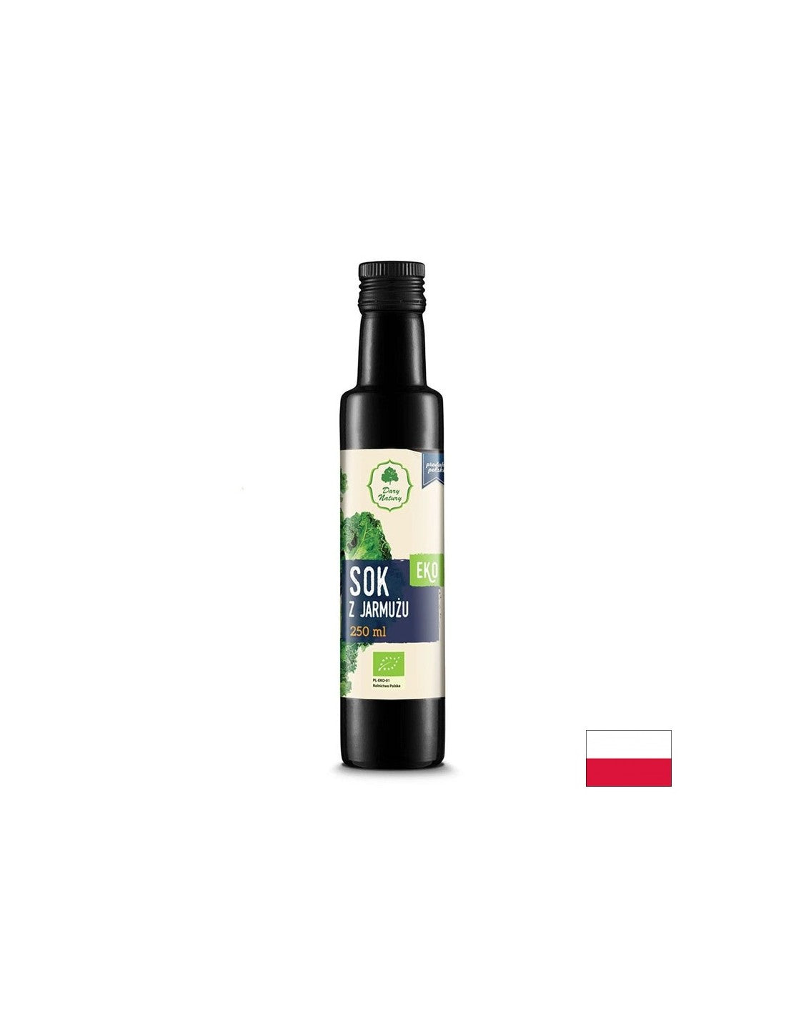 Organic Kale Juice - Srdce a metabolické zdravie - na pridanie do nápojov, 250 ml